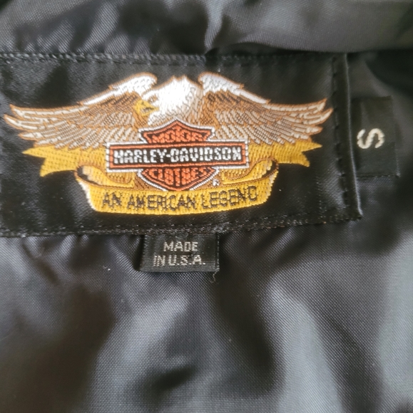 SOLD USA made harley davidson motorcycle vest - Picture 4 of 4